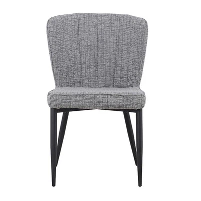 Egyszerű stílusú szürke rácsos szék